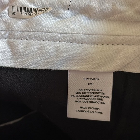 Derek Lam 10 Crosby Noor High Waist Seamed Pant in Black size 2 flaw - Picture 6 of 8